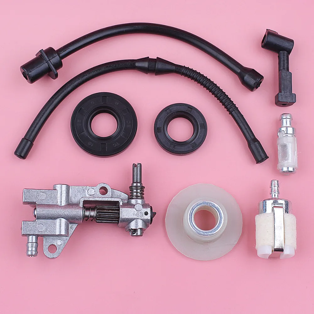 Nhiên Liệu Lọc Dầu Dòng Bơm Con Sâu Gear Hồi Cho Trung Quốc 4500 5200 5800 45cc 52cc 58cc Cưa Máy Công Cụ Thay Thế Dự Phòng một Phần