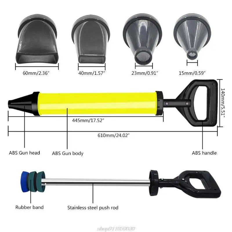 Caulking Cement Lime Grouting Mortar Sprayer Applicator Grout Filling Tools With 4 Nozzles Jy23 21 Dropship