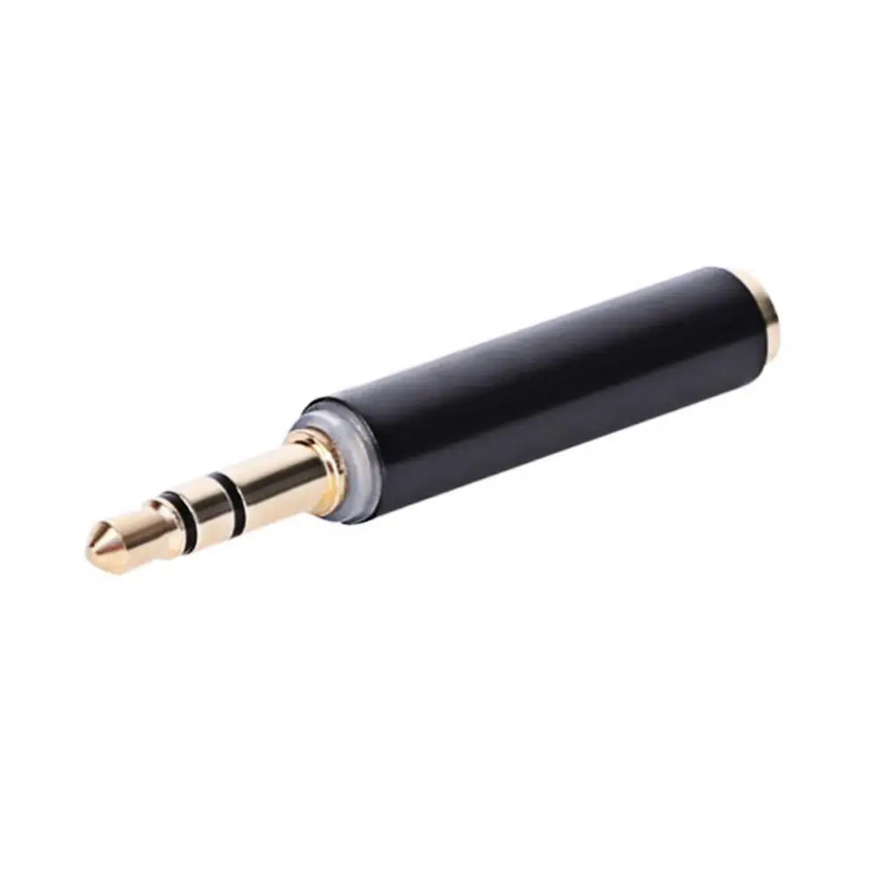 Vergoldeter 3,5-mm-Audio-Adapter-Konverter TRS-Stecker auf Buchse TRRS Stereo 3-poliger auf 4-poliger Adapter Audio-Anschluss für Mikrofon