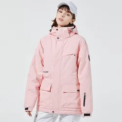 New Super Warm Skiing Jacket Women Men Windproof Waterproof Snowboarding Jackets Ski Suit Female Snow Costumes Overalls