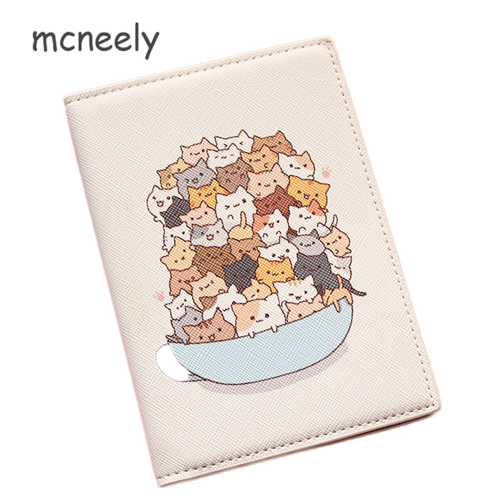 Mcneely Animals Prints Card Holder Purse Multi-function Bag Cover On The Passport Holder Protector Wallet Passport Cover