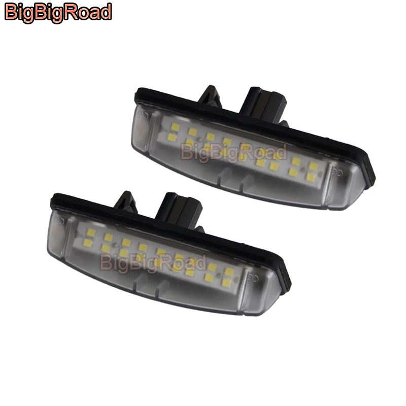 

BigBigRoad Car License Plate Lights Number Frame Light For Toyota Avensis Verso 2001~2009 Vios / Yaris Sedan 2007~2013 Zelas