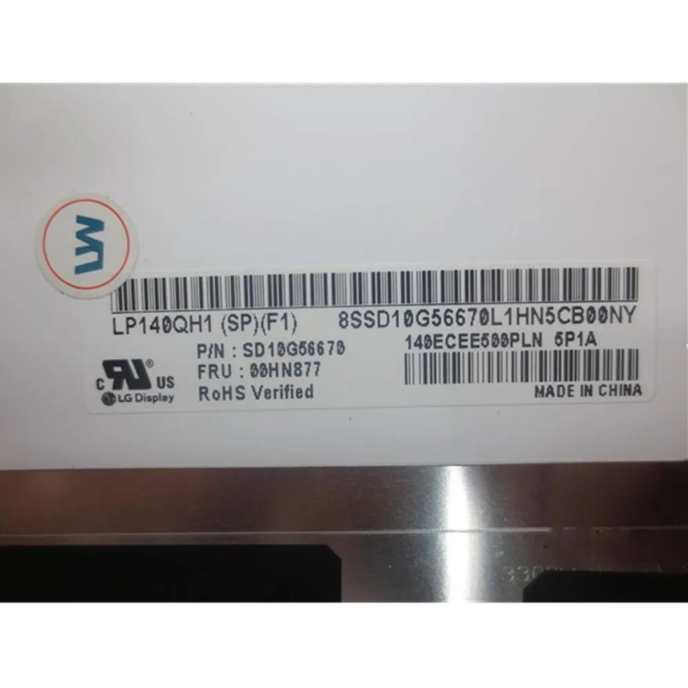 Imagem -03 - Carbono 4th Gen T460p T460s Tela Lcd para Lenovo Thinkpad Portátil Ips Wqhd 40pin Lcd Fru: 00hn877 00ny413 00ny406 00hn878 x1