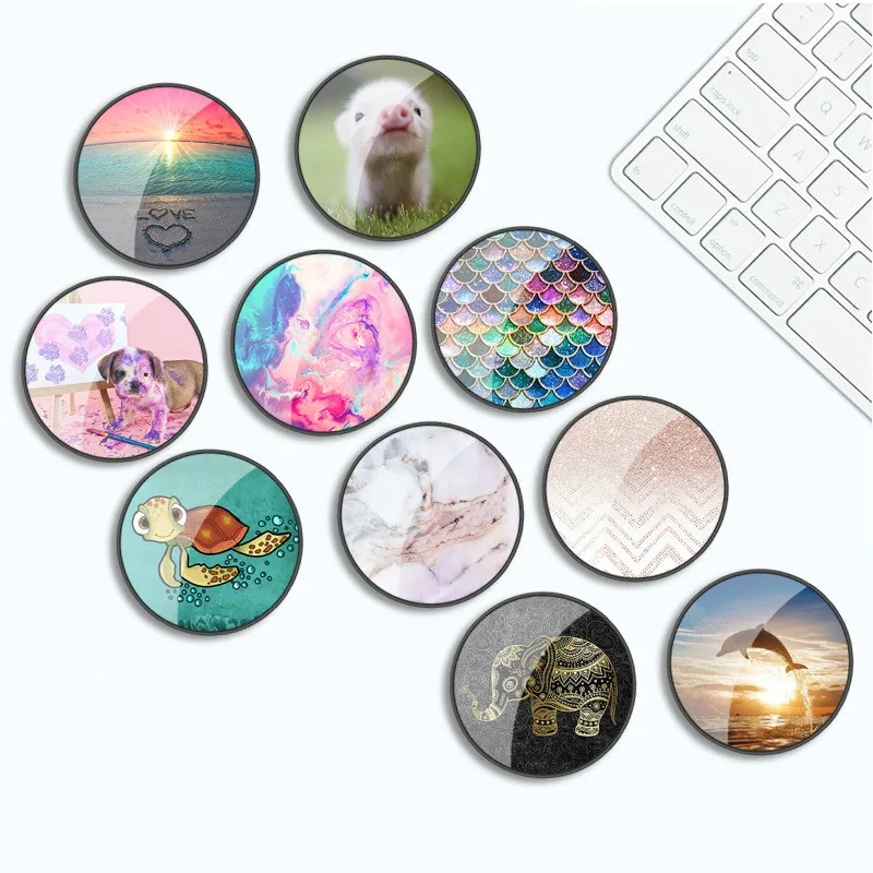 ZUCZUG lovely unicorn malowane składane stojaki na telefon do smartfonów i tabletów telefon komórkowy uniwersalny uchwyt na palec