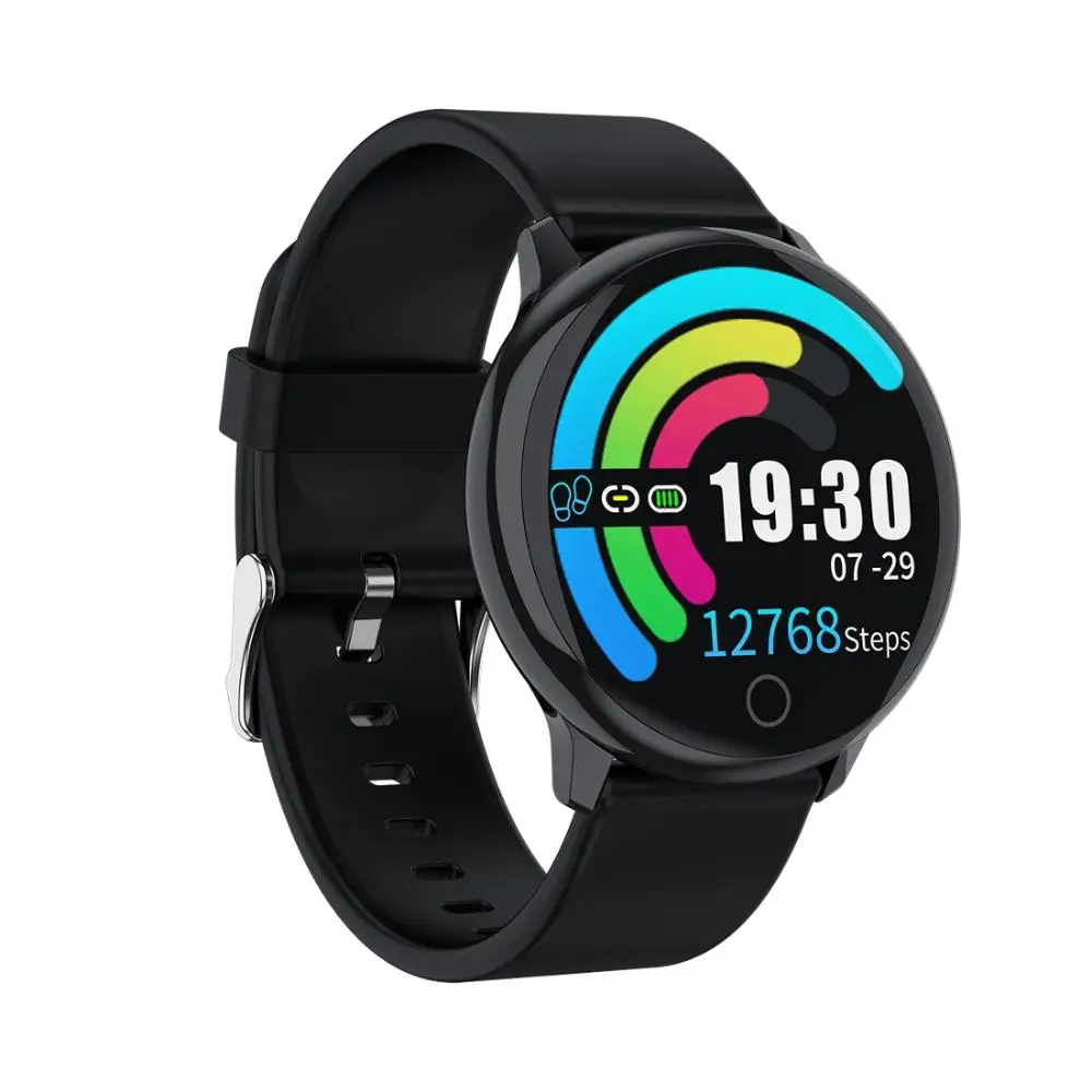 Q16 1.22inch IPS Color Screen Smart Watch IP67 Waterproof, Silicone Watchband, Support Call Reminder /Heart Rate Monitoring, etc