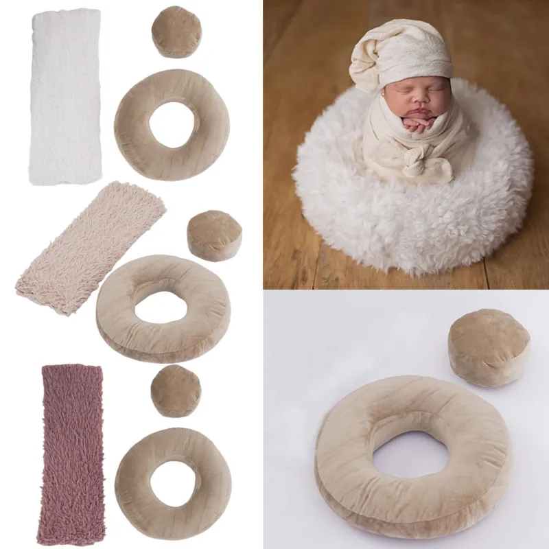 Newborn Photography Props Accessories Seat Cushion Baby Posing Assist Cushion Infant Backdrop Blanket Mat Studio Photo Shooting