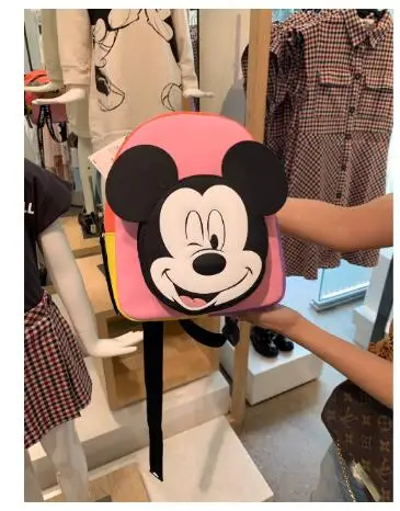 Disney Mickey Minnie Mouse Cartoon Children Bag Toddler Boy Girls Mickey Mouse Donald Duck Print Backpack Kids Girls SchoolBag