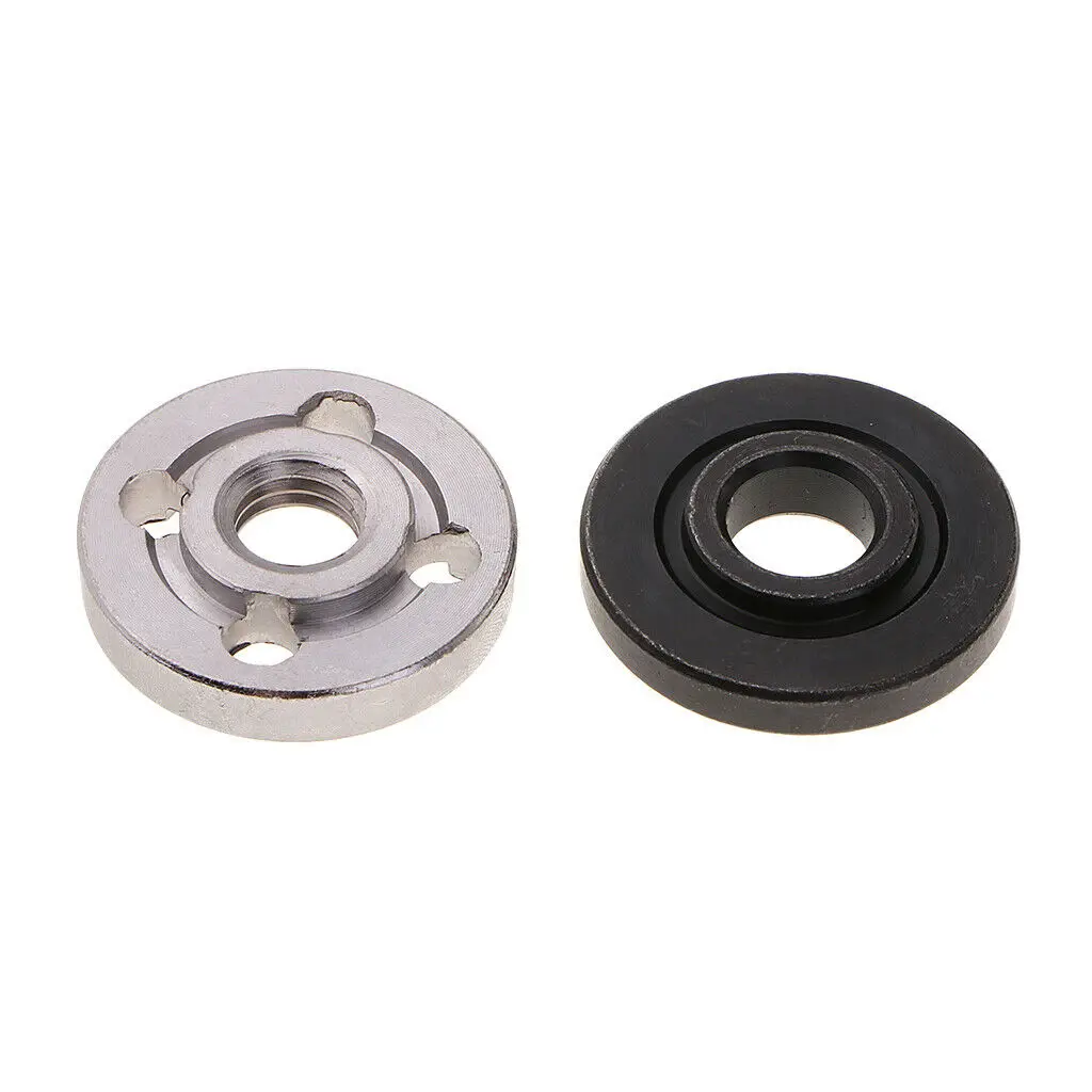 6Pcs smerigliatrice angolare dadi di bloccaggio in acciaio dado flangiato Kit esterno interno per accessori per utensili smerigliatrice angolare di tipo 100