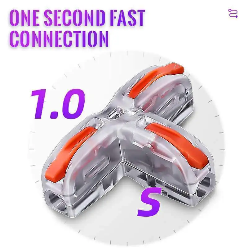 1 PCS 새로운 유형 빠른 연결 맨끝, T 유형 Universalline 쪼개는 도구, 빠른 전선 고정 브래킷, 전기 wireconnector