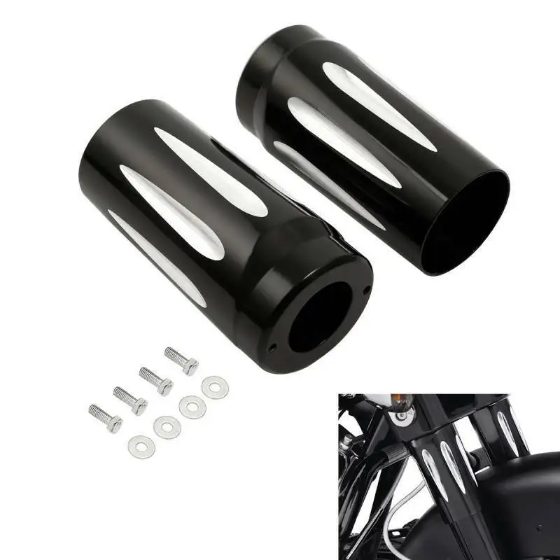 

Motorcycle Fork Slider Cover Cow Bell For Harley Touring FLT FLHT FLHX FLHR FLTRX FLHTC Trike Road King Street Electra Glide