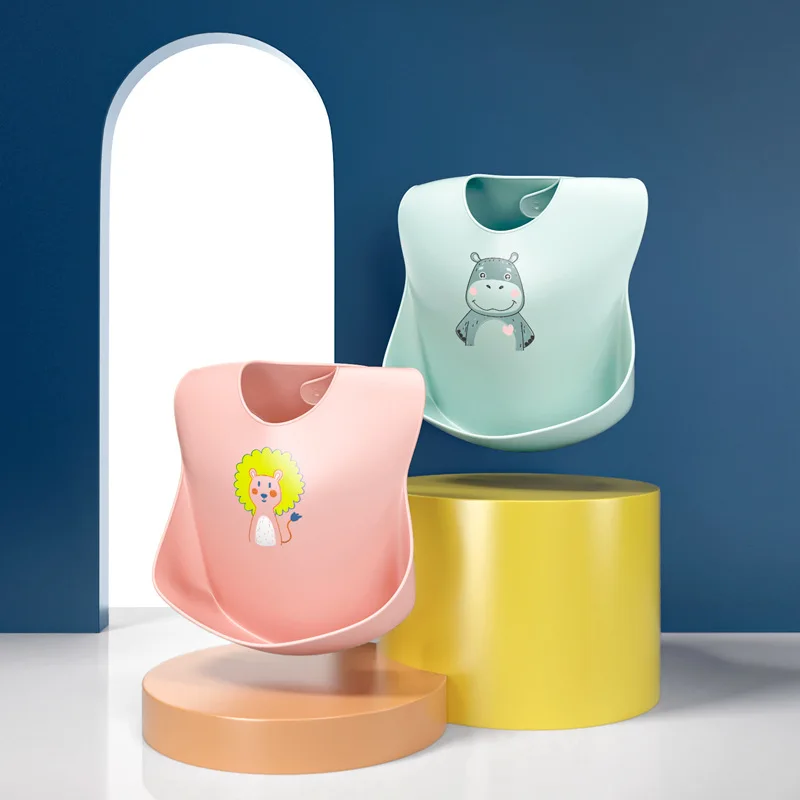 

Детские нагрудники, водонепроницаемый силиконовый слюнявчик для кормления ребенка, нагрудники для новорожденных с регулируемыми рисунками из мультфильмов, разные стили