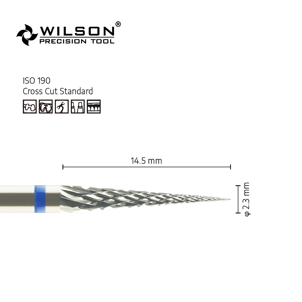 WilsonDental fresas dentales de carburo de tungsteno 5000357 para recortar yeso/acrílico/Metal