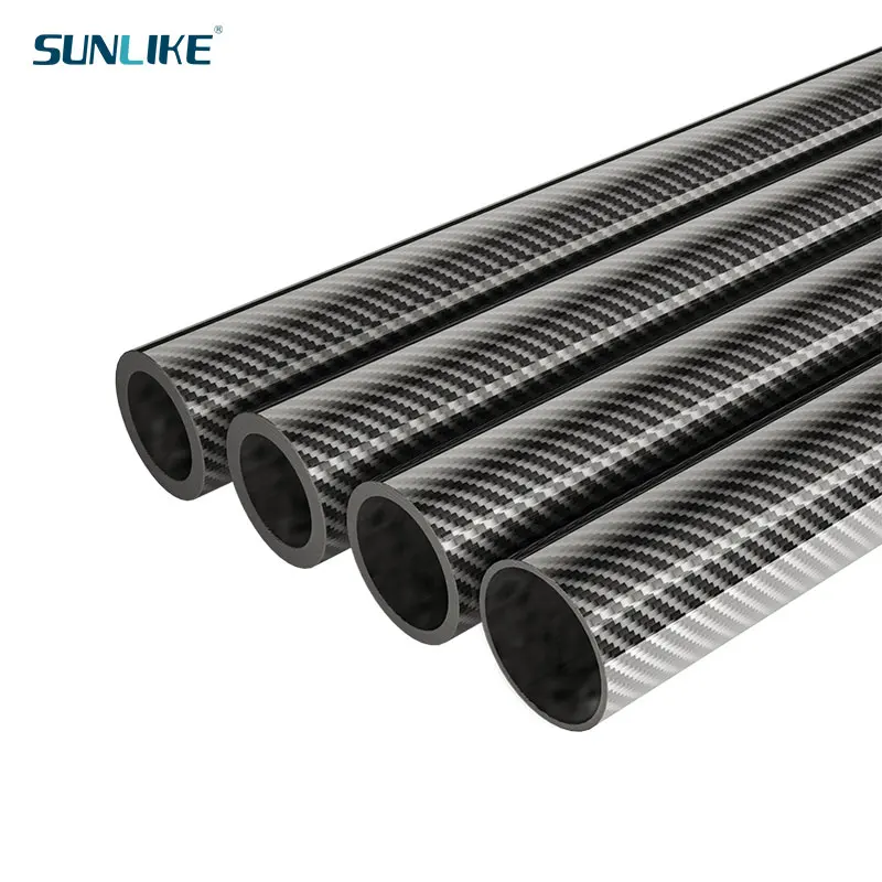 3 PCS   Length 330MM Carbon Fiber Tube Pipe 33CM Diameter 4mm 5mm 6mm 7mm 8mm 9mm For RC Model Airplane Drone Accessories