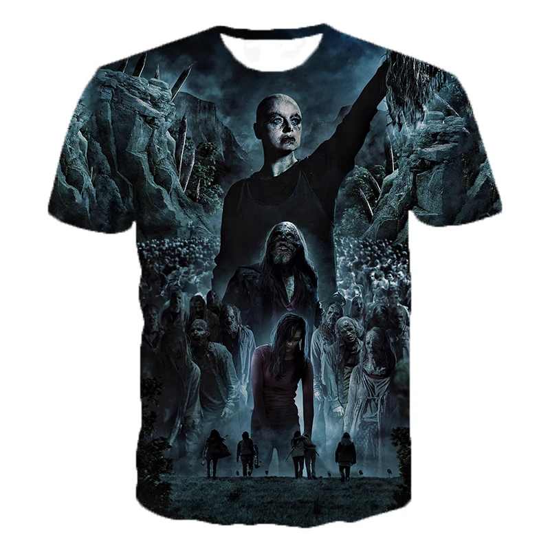 The Walking Dead 3D Printed T-shirt Men Women Fashion Casual Short Sleeve Cool T Shirt Harajuku Streetwear Tshirt Tee Tops