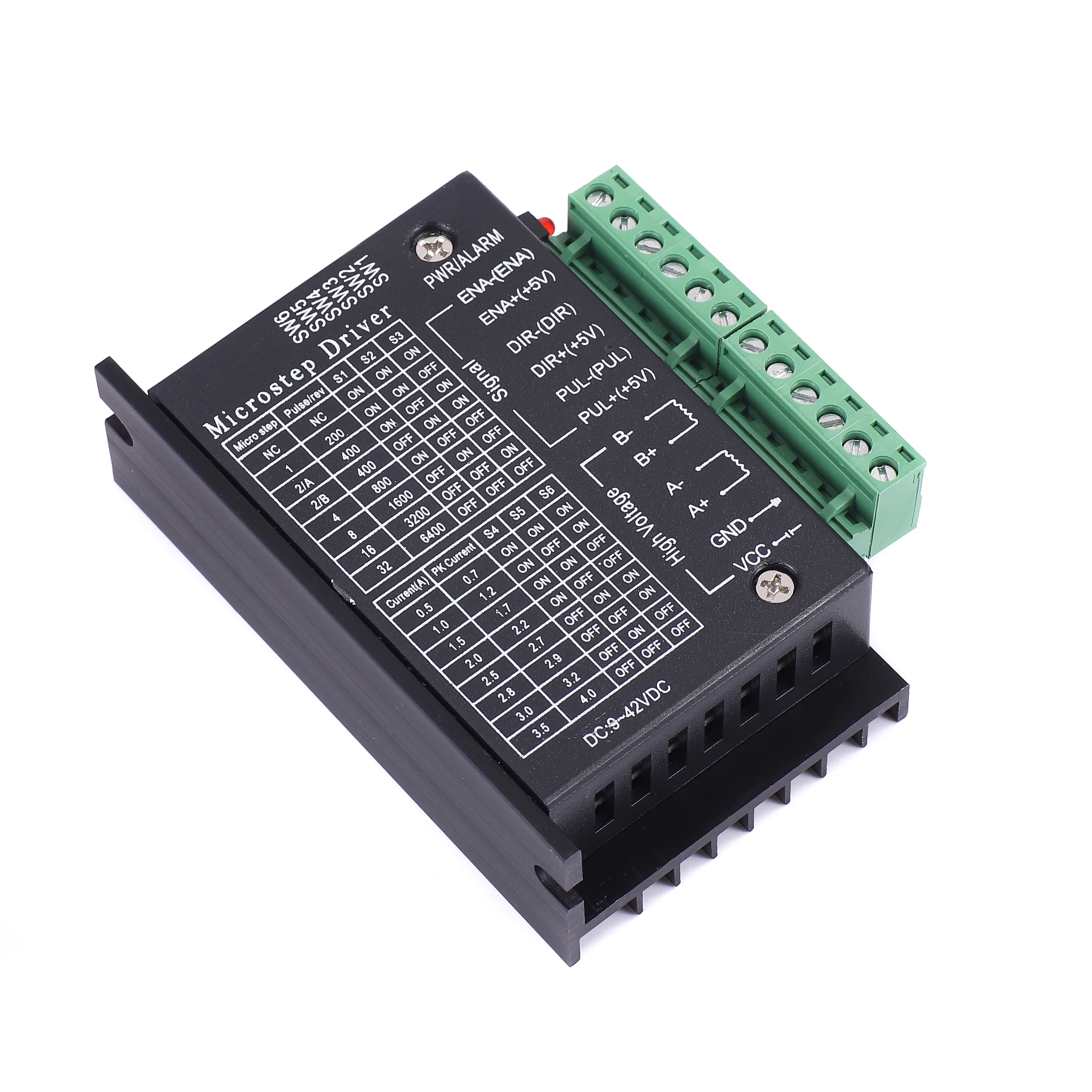 42/57 Stepper Motor Driver TB6600 Upgrade Version 32 Subdivision 4.0A 42V Pulse 3-24V