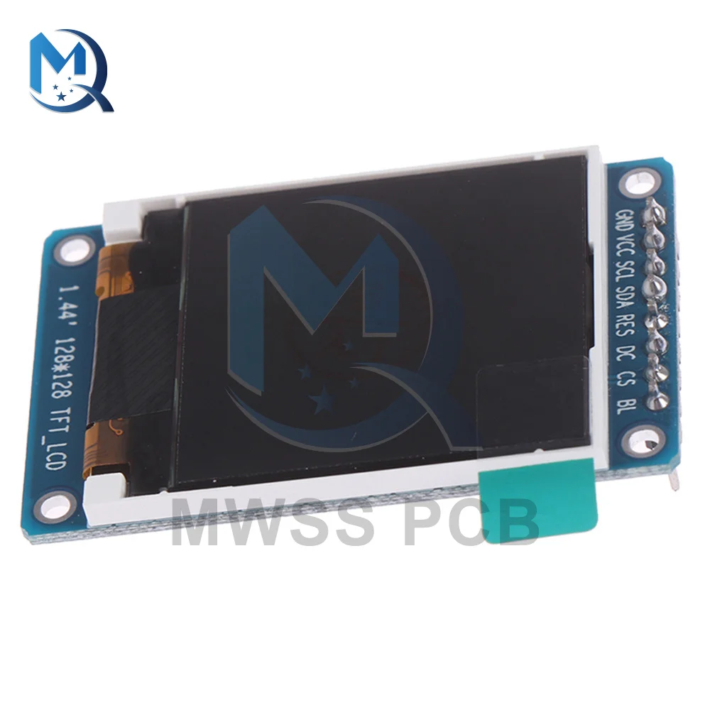 1.44 Inch 128x128 LCD Module ST7735S HD Display Screen Board Full Color 1.44" TFT Resolution 8 Pin 3.3V SPI Serial Interface