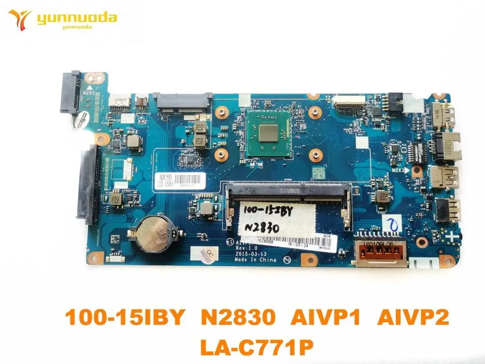 Original for Lenovo 100-15IBY laptop motherboard 100-15IBY  N2830  AIVP1  AIVP2  LA-C771P tested good free shipping