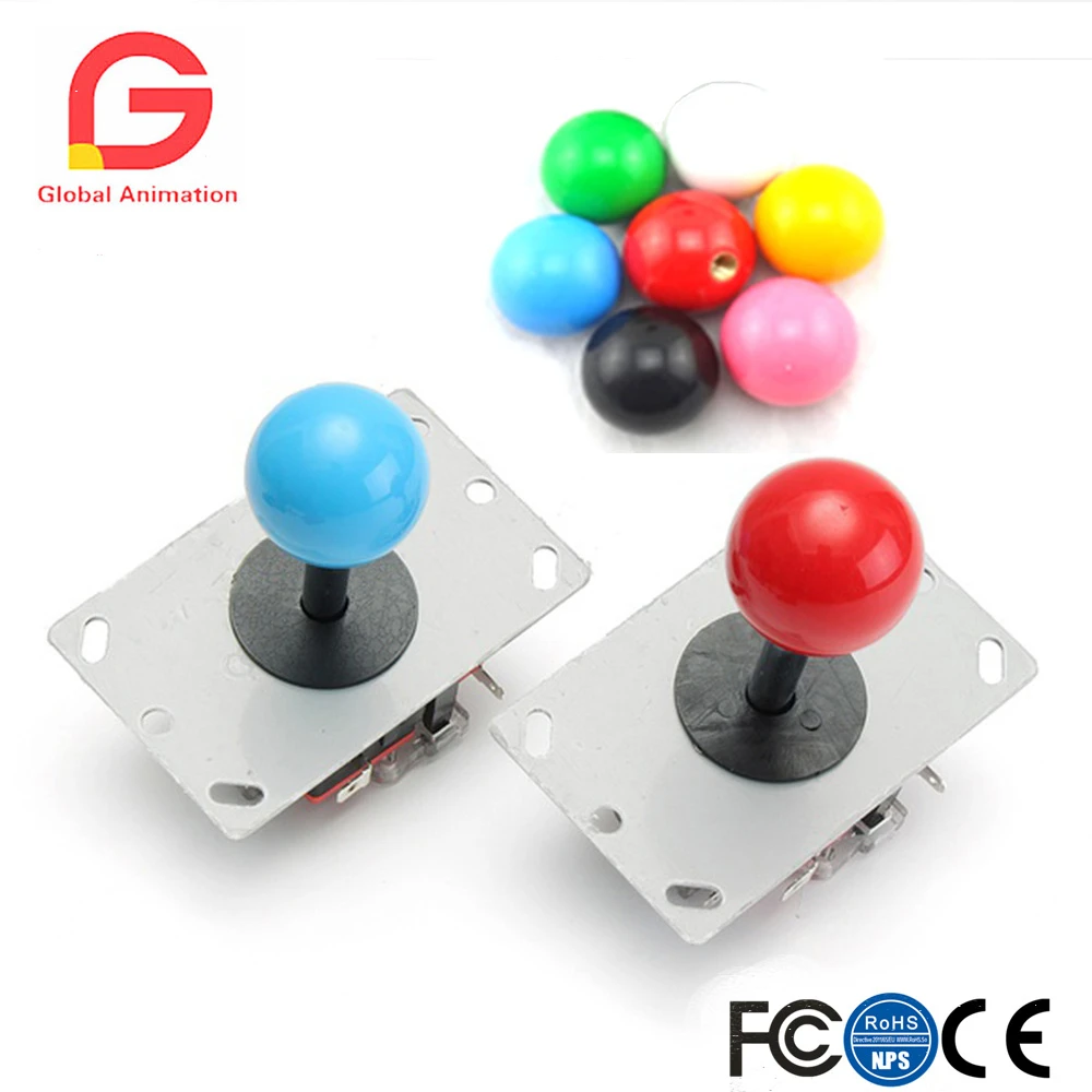 

Копировать джойстик Sanwa с микропереключателем для игрового автомата, многоцветный, красный, розовый, желтый, зеленый, синий, белый, черный,
