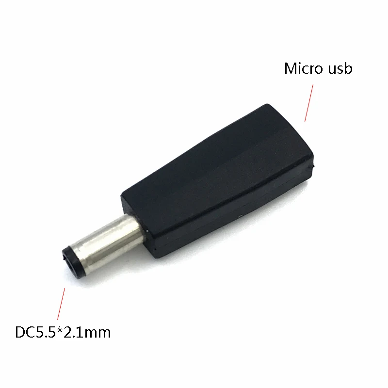 1 قطعة DC5.5x2.1 مللي متر أنثى إلى مايكرو USB 5 دبوس نوع-c زاوية أنثى dc5.5*2.1 مللي متر أنثى إلى type-c AF AM محول الطاقة