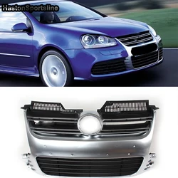 R32 MK5 Golf 5 Silver ABS Front Grille Grill for Volkswagen Golf 5 Mk 5 2005~2009 R32 Bumper