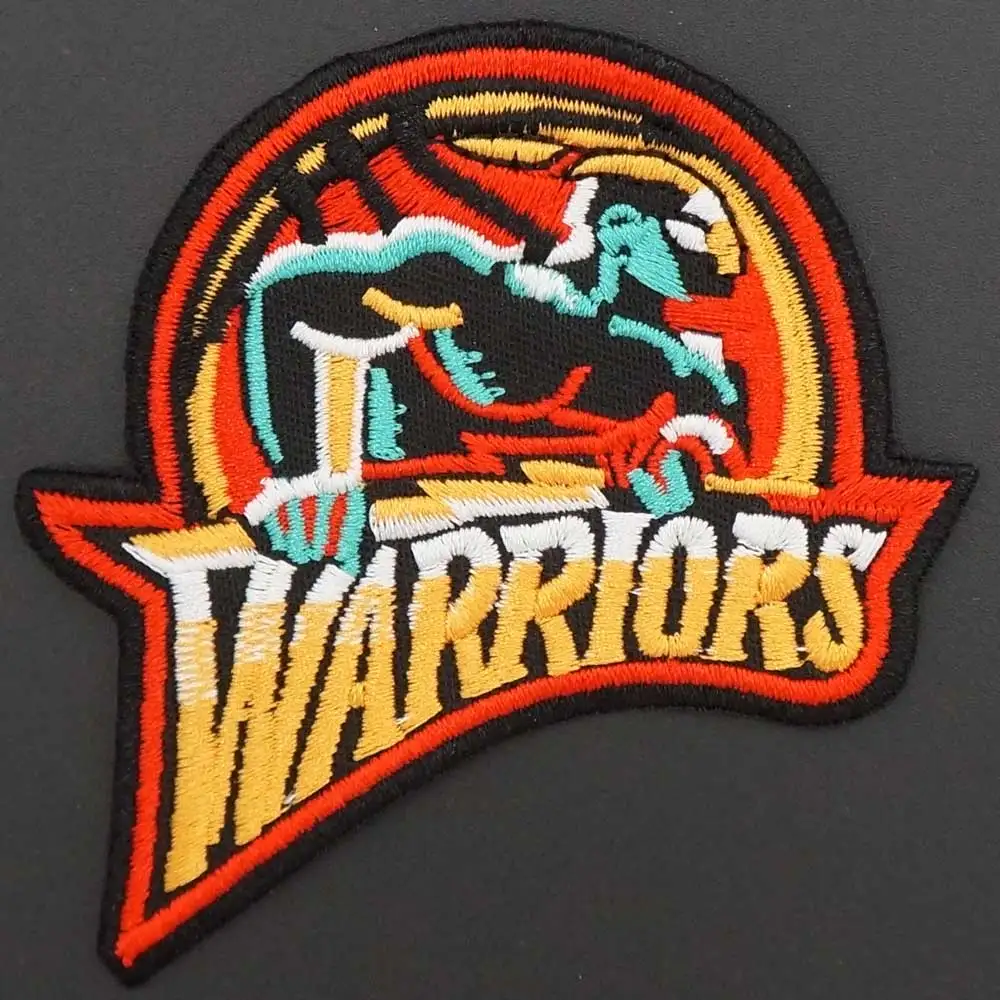 WARRIORS Embroidered Patches Tactical Military Morale Patches Punk Biker Badge with Hook Backing in Backpack Jackets Hat