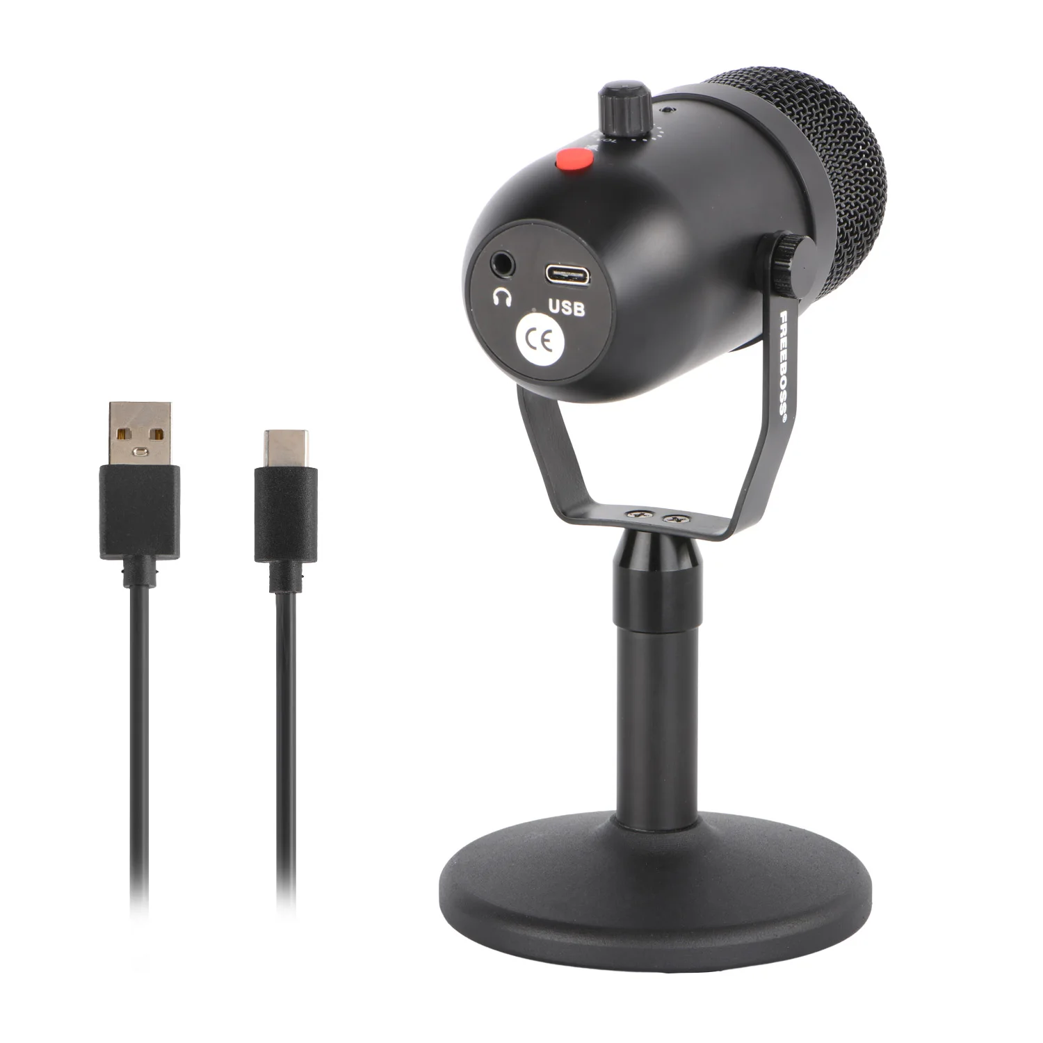 Freeboss CM16โลหะ24bit 96KHz Monitor Mute ต่ำเสียงรบกวนการบันทึก Chat USB คอมพิวเตอร์ Mobilie คอนเดนเซอร์ไมโครโฟน