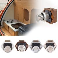 Zinc Alloy Diameter 20mm Camper Car Push Lock RV Caravan Boat Drawer Latch Button door Locks For Furniture Hardware