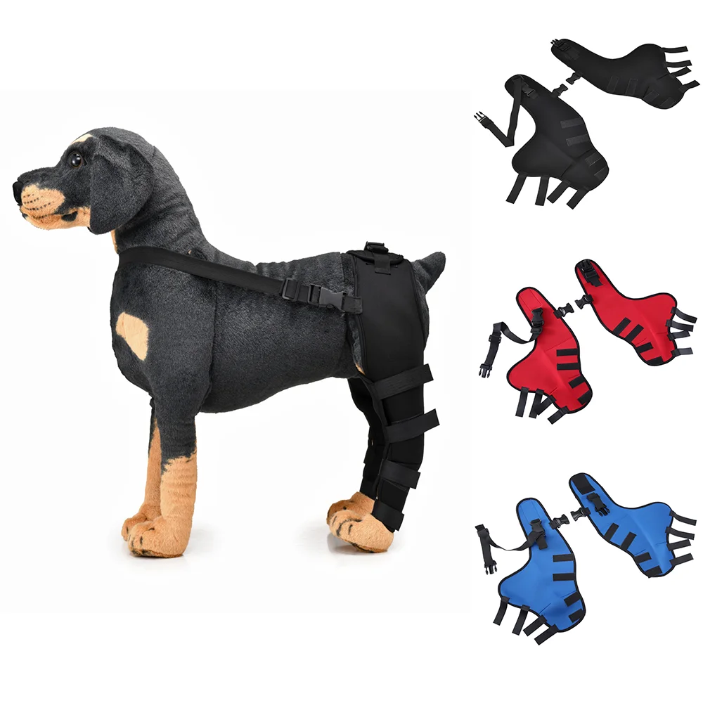 

Dog Leg Brace Knee Guard Support Adjustable Breathable for Small Medium Large Dogs Post Surgery Rehabilitation Joint Care