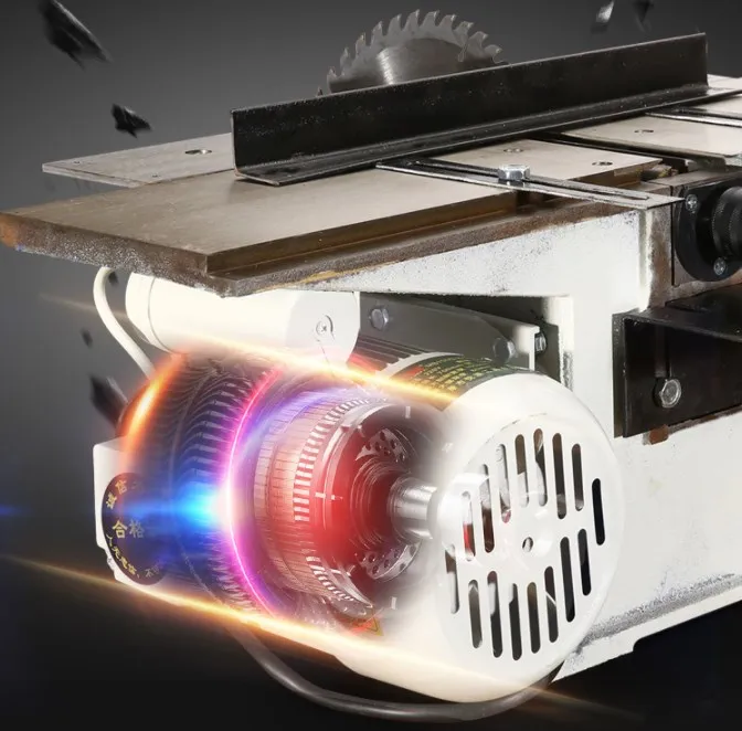 En küçük çok fonksiyonlu ağaç işleme motorlu testere planyası 220V 2800r ve 1.3KW motor/