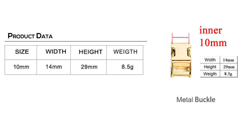 1pc Metal Colorful Side Release Curved Buckles Durable Plated Buckle 10mm, 15mm, 20mm, 25mm Dog Collar Paracord DIY Accessories