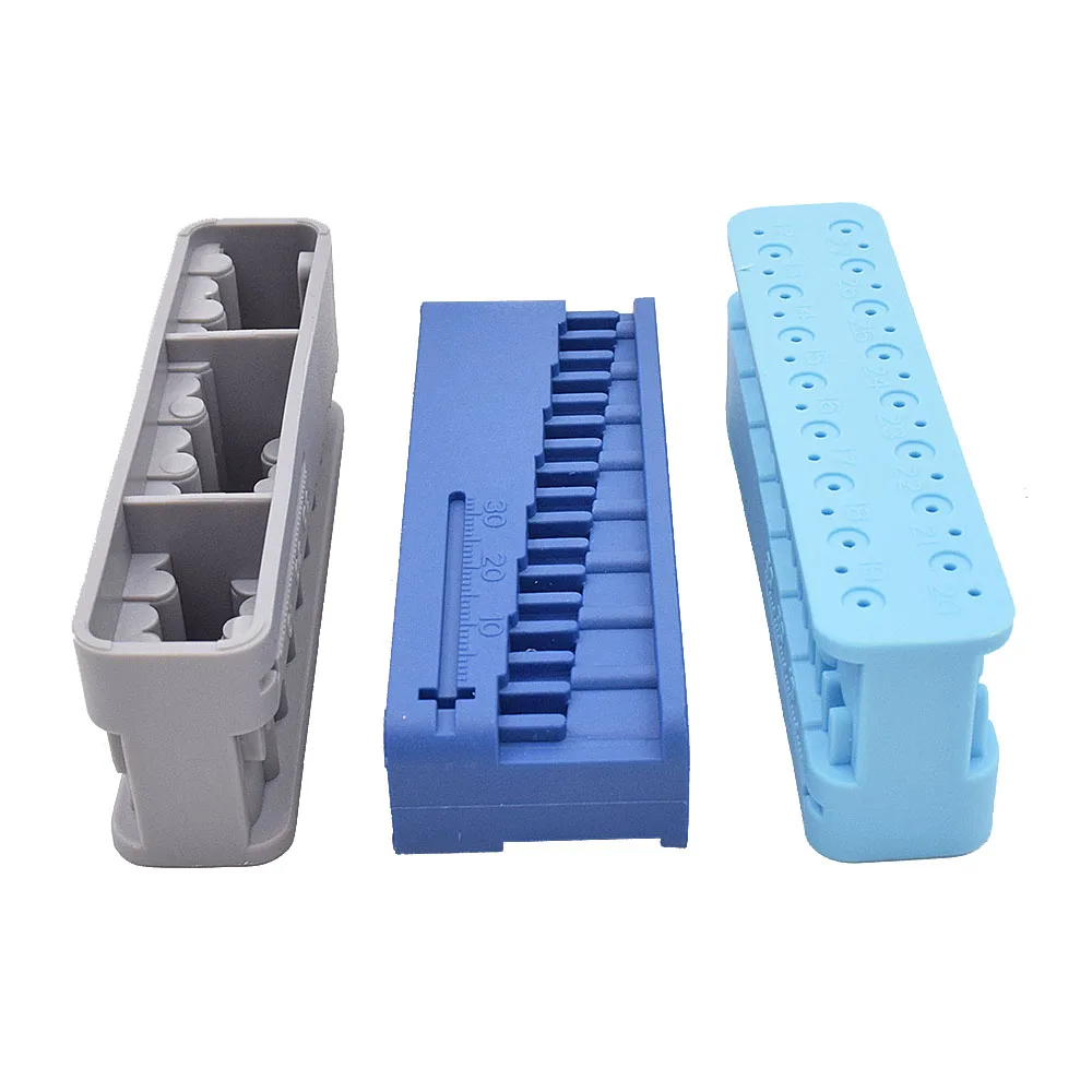 

2 pcs Dental Autoclavable Stand Ruler Reamers Disinfection Box Case block ring Dentist Instrument Ruler Products Equipment