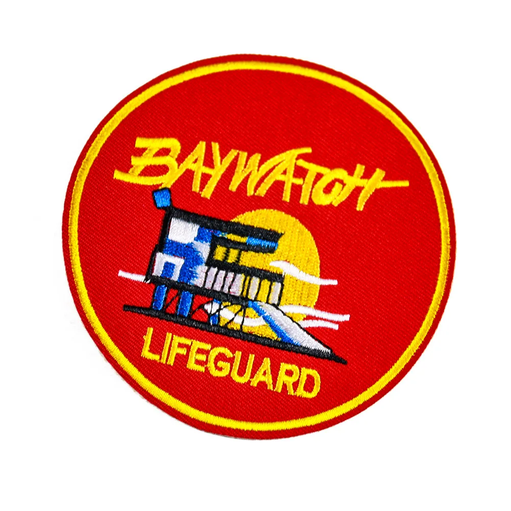 Exquisite embroidery LIFEGUARD patches small clothes sticker patch sticker cloth children's decorative back Clothing accessories