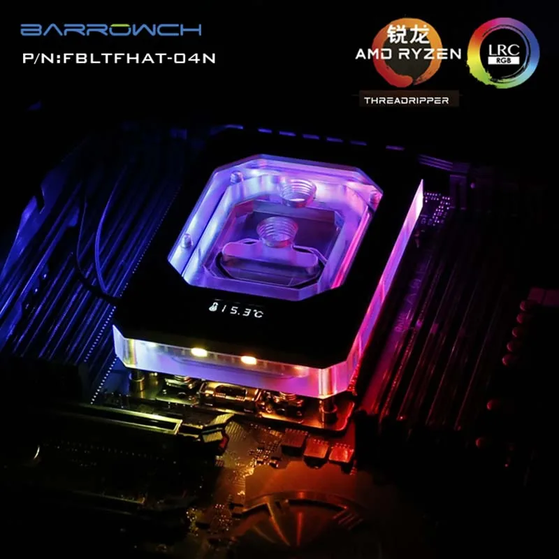 barrowch processador para cpu com cooler e refrigerador a agua para amd ryzen thinripper 01