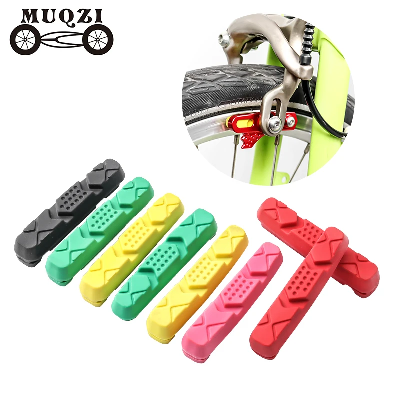 MUQZI Brake Pads MTB Road Bike Caliper Block For Alloy Wheel Bicycle Brake Shoes