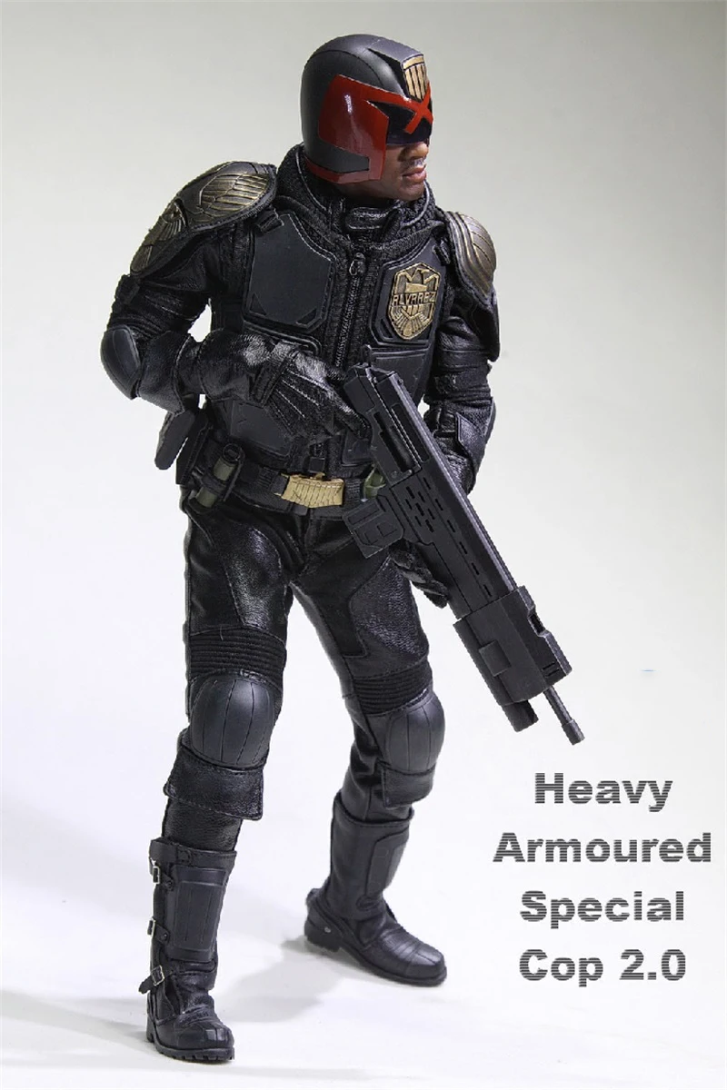 In Stock AF022 1/6 Scale Heavy Armoured Soldiers Special Version of Police 2.0 Judge Out Of Print For Sale