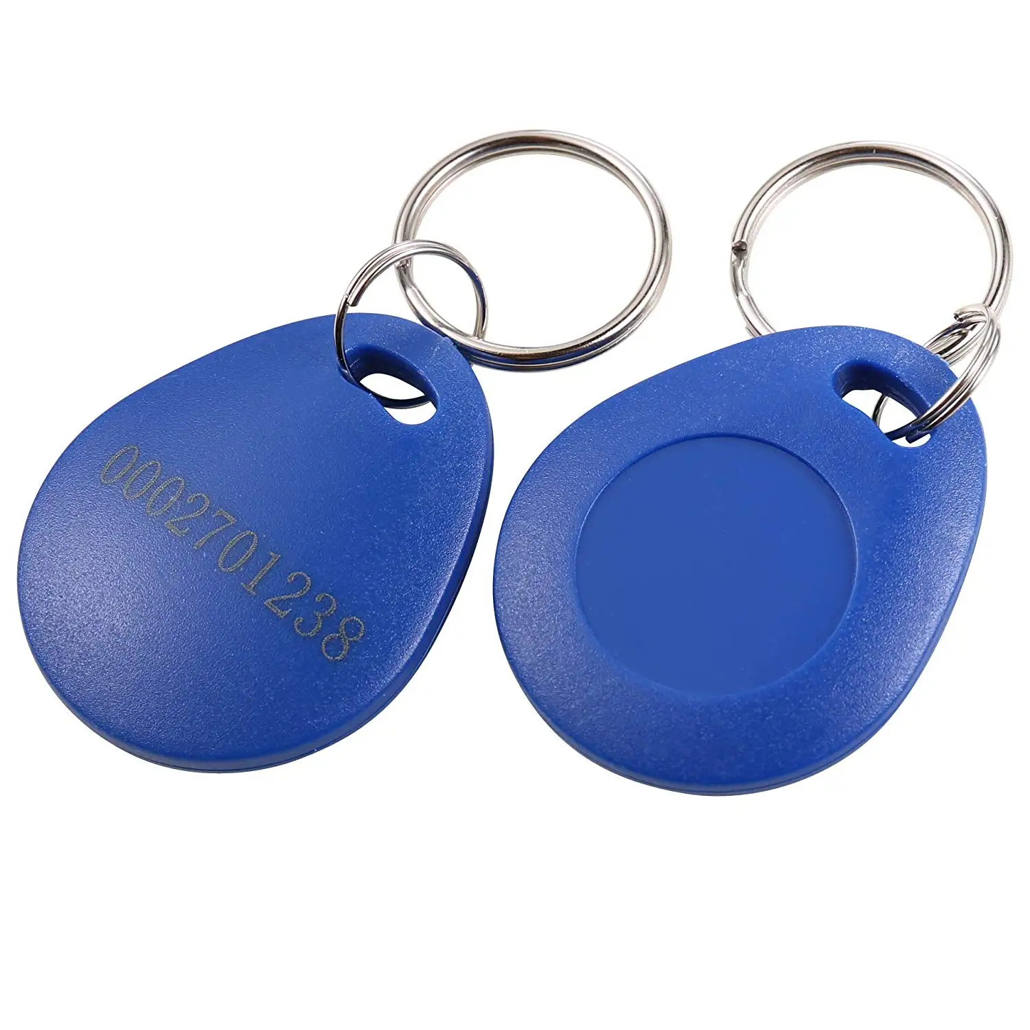 100Pcs TK4100 125khz RFID Keychain Card Tag ID Keyfob Key Door Entry Access Control System Management KeyChain Token