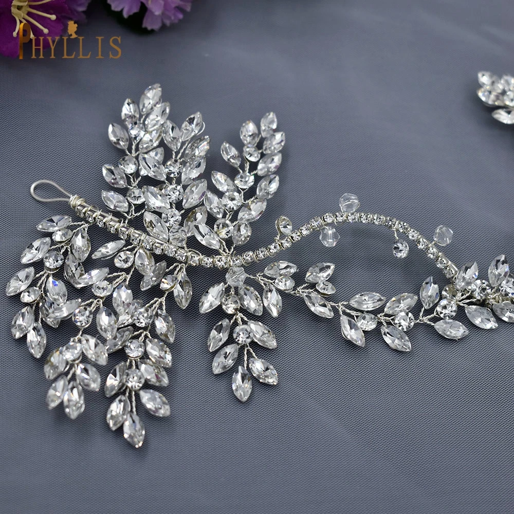 A344 fascia da sposa in cristallo copricapo bohémien strass accessori per capelli da sposa diamante copricapo da sposa moda donna diadema