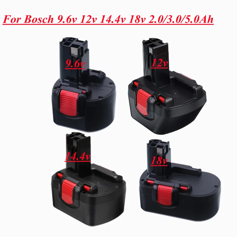 

For Bosch 9.6v 12v 14.4v 18v Power Tool Battery For Bosch SR 960 BAT048 BAT119 GSR 12 BAT043 BAT120 AT038 BAT040 BAT140 BAT025