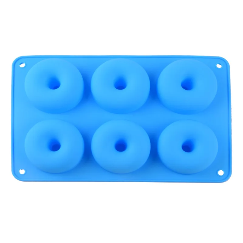 Soap Moulds 6-cavity Round Circle Shaped DIY Handmade Silicone Molds for Soap Making Cake Pudding Candle Mold Supplies Tool