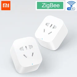 Xiaomi-Mijia Tomada Inteligente, Adaptador de Tomada Remota Sem Fio, Temporizador de Energia, Interruptor Ligado e Desligado, Versão Zigbee, Wi-Fi, Mi App