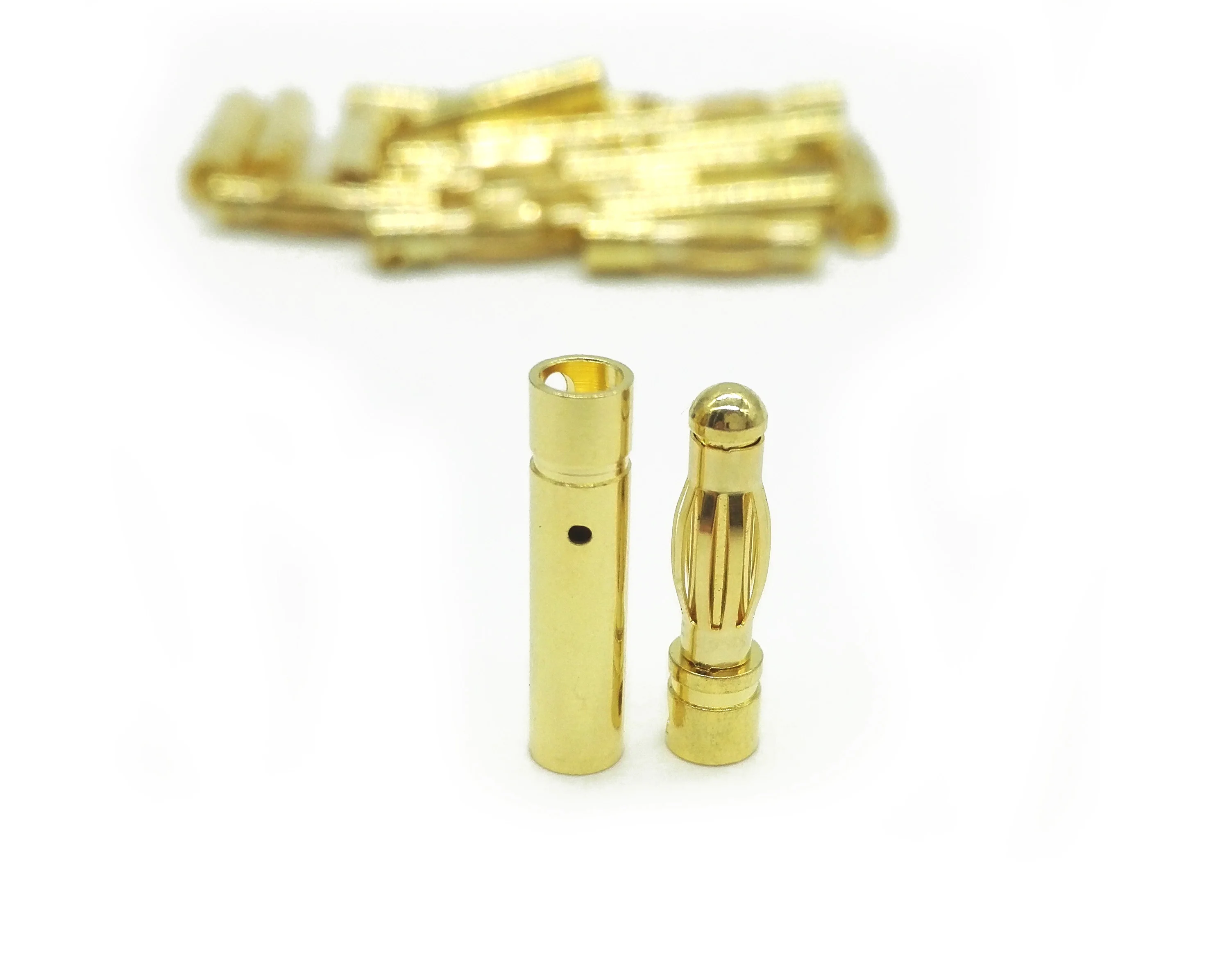 4MM Bullet Connector Male Female Brushless Motor Banana Plug 10 Pairs/lot Gold Plated DIY Connectors for Electric Skateboard