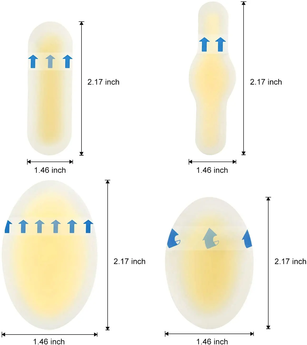 Nuovo styleBlister bende bende adesive con sigillo idrocolloide per dita, dita dei piedi, prevenzione e recupero della bolla del tallone, impermeabile, sottile