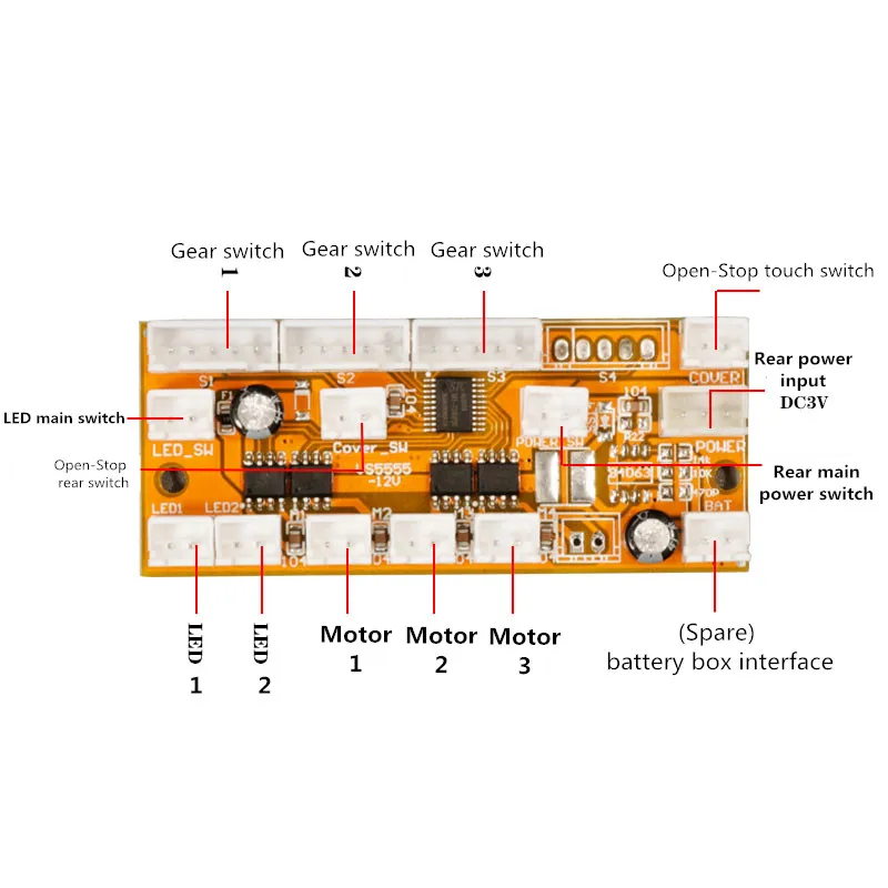 DC 3V Meja Putar Motor Kontrol Mainboard Jam Tangan Pengocok Kotak Lilit Aksesoris Winder untuk 1/2/3/4 Motor Jam Tangan Kotak