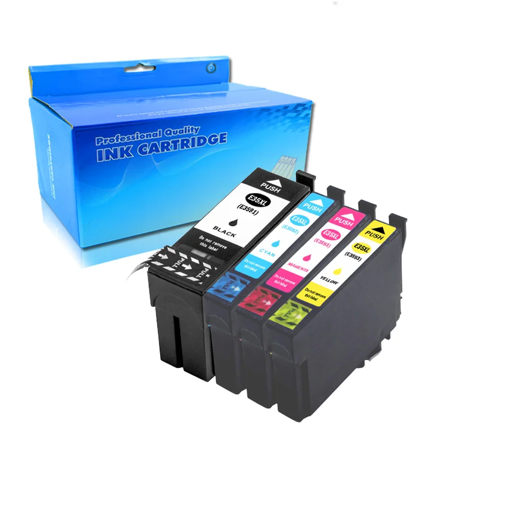 

4 Colors For epson 35XL T3591 Compatible Ink Cartridge for Epson Workforce Pro WF-4720DWF WF-4725DWF WF-4730DTW Printers