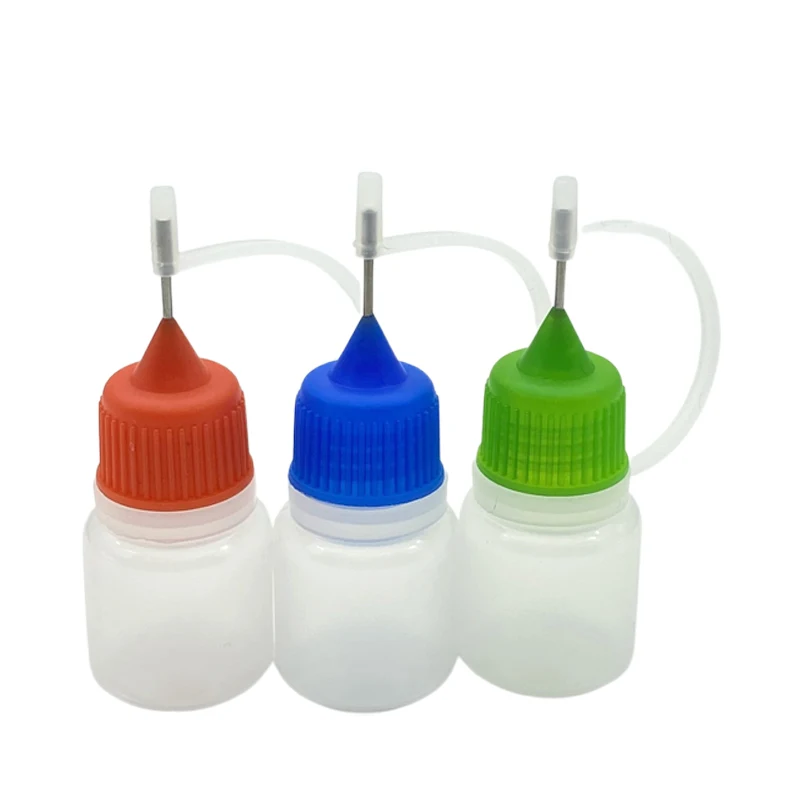 

100pcs 3ml E-liquid Plastic Dropper Bottle With Metal Needle Empty E Liquid Bottle
