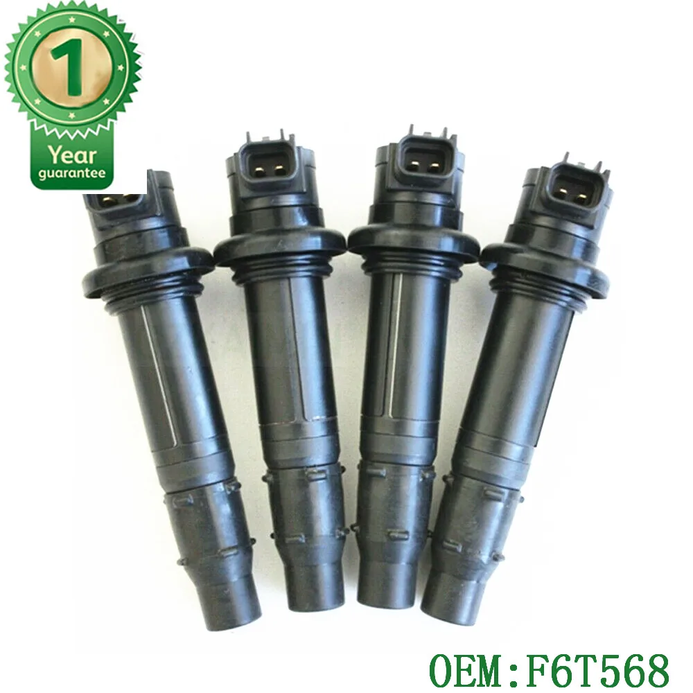 

SET 4 x high quality ORIGINAL F6T568 Origina FOR Motorcycle Ignition Coil For YAMAHA R6 RJ15 Bj 2009 Engine F6T568