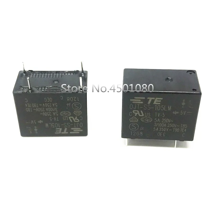 Original and  New 10PCS/lot Relay OJT-SS-105LM 5VDC OJT-SS-112LM 12VDC OJT-SS-124LM 24VDC  OJT SS 112LM OJTSS124LM 4PINS 5A