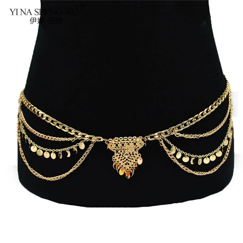 Body Waist Chain Fashion Golden Colour Women Accessories Charms Collocation Chain Jewelry for Women Belly Dance Belt Present New