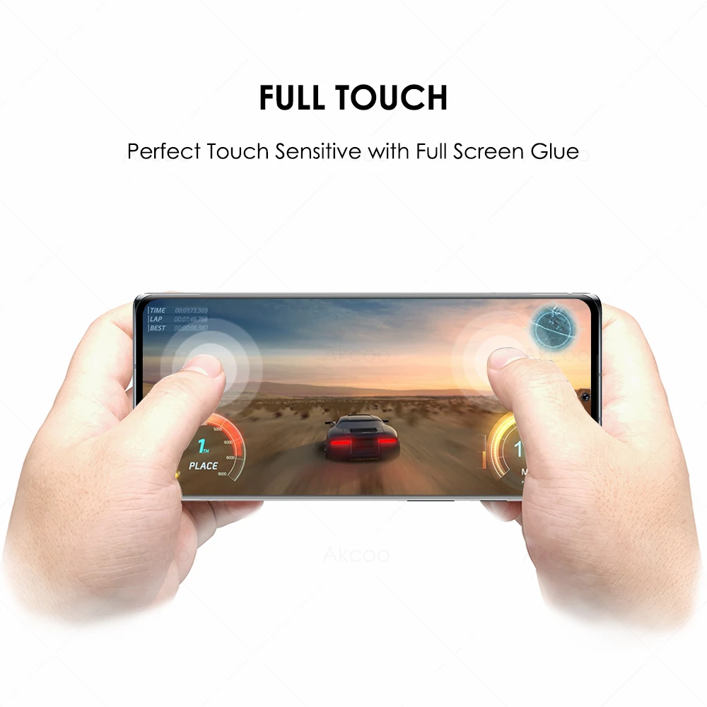 Akcoo for Google Pixel 6 Pro 5G Screen Protector UV tempered glass film full screen adhesive fingerprint unlock  touch sensitive