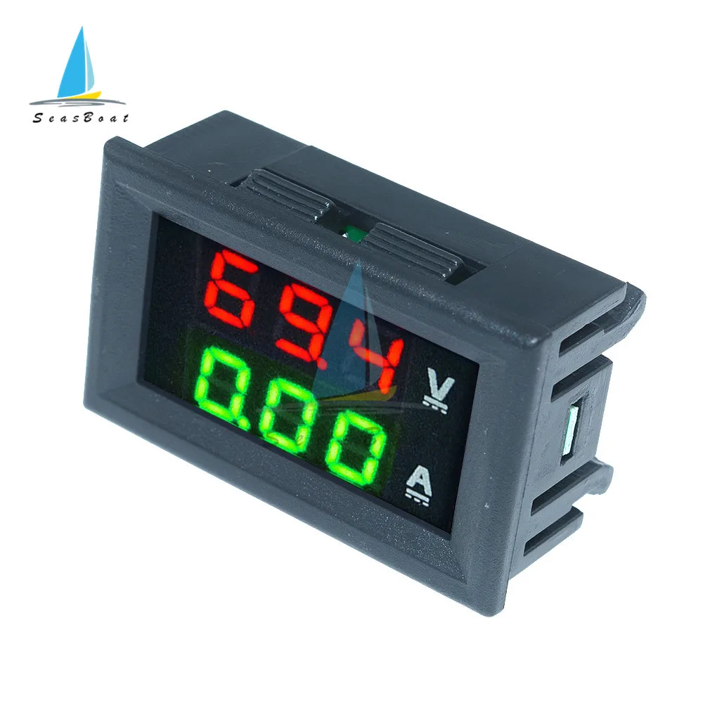 0.56 ''0-100V 10A 50A 100A LED Kỹ Thuật Số Khuếch Xe Chân Ô Tô Xe Máy, Điện Máy Đo Volt Đầu Báo máy Kiểm Tra Màn Hình Bảng Điều Khiển
